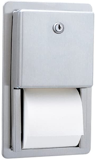 Bobrick 3888 - Classic Series Recessed Multi-Roll Toilet Tissue Dispenser- Satin