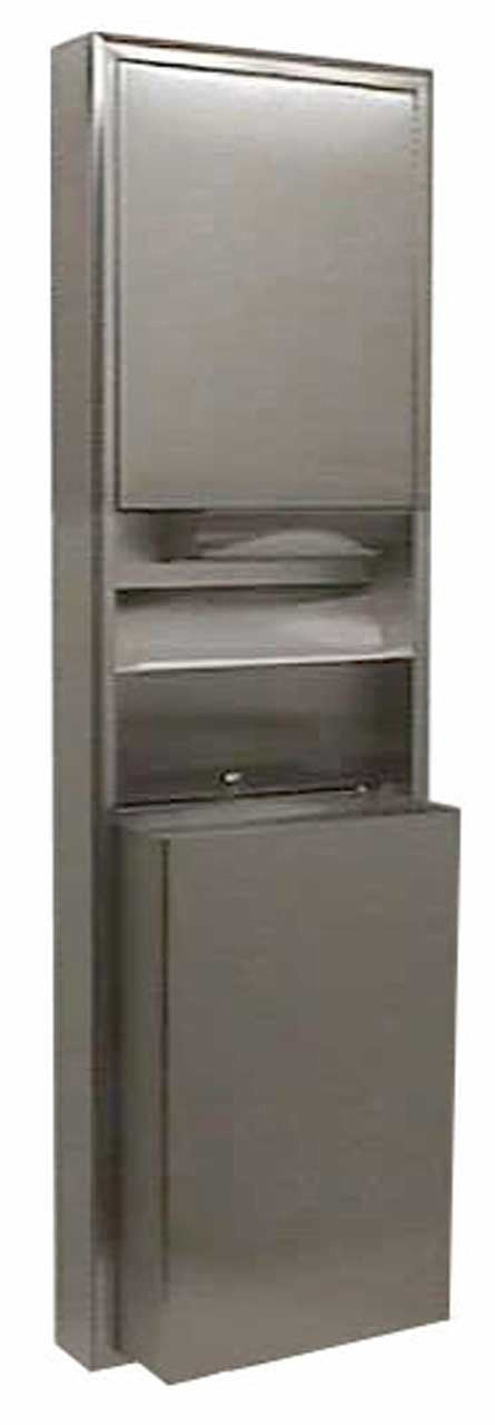 Bobrick 3949 - ClassicSeries Stainless Steel Surface-Mounted Convertible Paper Towel Dispenser/Waste