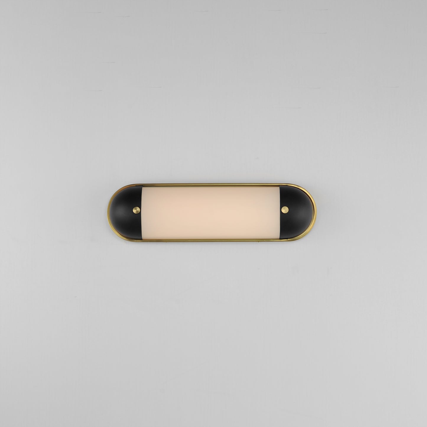 39561SWBKNAB - Capsule 18" LED Bath Vanity Light CCT Select - Black / Natural Aged Brass