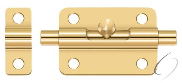 3BBCR003 3" Barrel Bolt; Lifetime Brass Finish