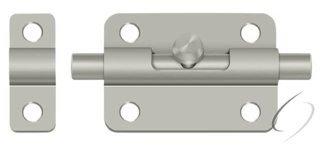 3BBU15 3" Barrel Bolt; Satin Nickel Finish