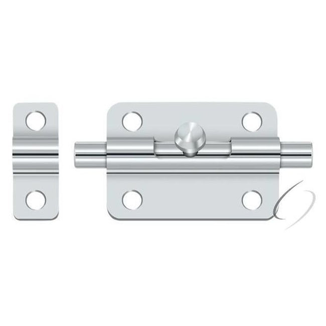 3BBU26 3" Barrel Bolt; Bright Chrome Finish