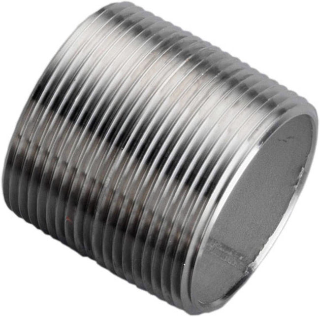 4008-001 - 1/2" x Close L Threaded Pipe Nipple, 304/304L Stainless Steel Schedule 40