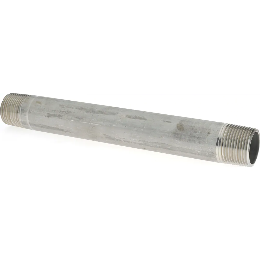 4016-1000 - 1" x 10" L Threaded Pipe Nipple, 304/304L Stainless Steel Schedule 40