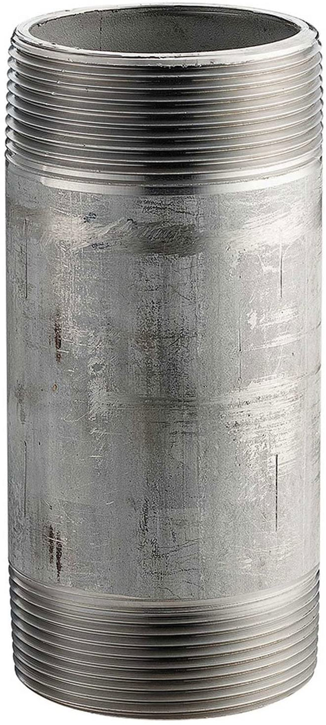 4016-500 - 1" x 5" L Threaded Pipe Nipple, 304/304L Stainless Steel Schedule 40