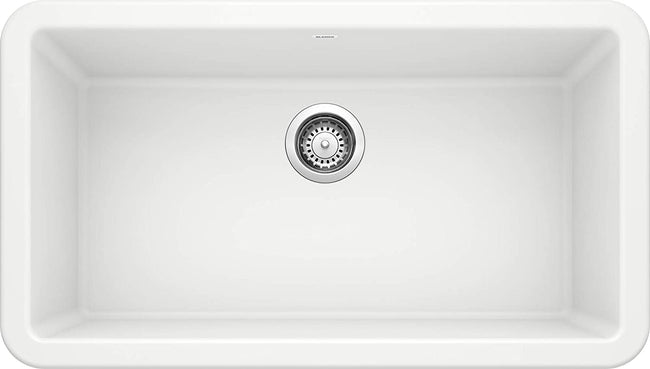 Ikon 33" Apron Kitchen Sink Single Bowl - White