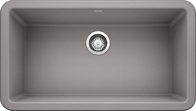 Ikon 33" Apron Kitchen Sink Single Bowl - Metallic Gray