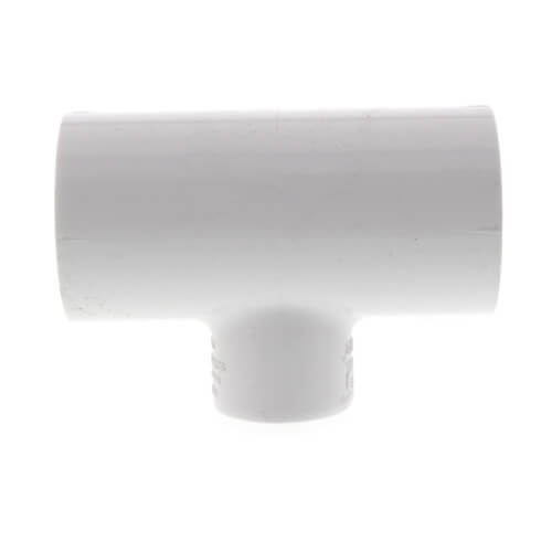 402-130 - 1" x 1" x 1/2" PVC Sch. 40 Threaded Tee (Socket x FIPT)