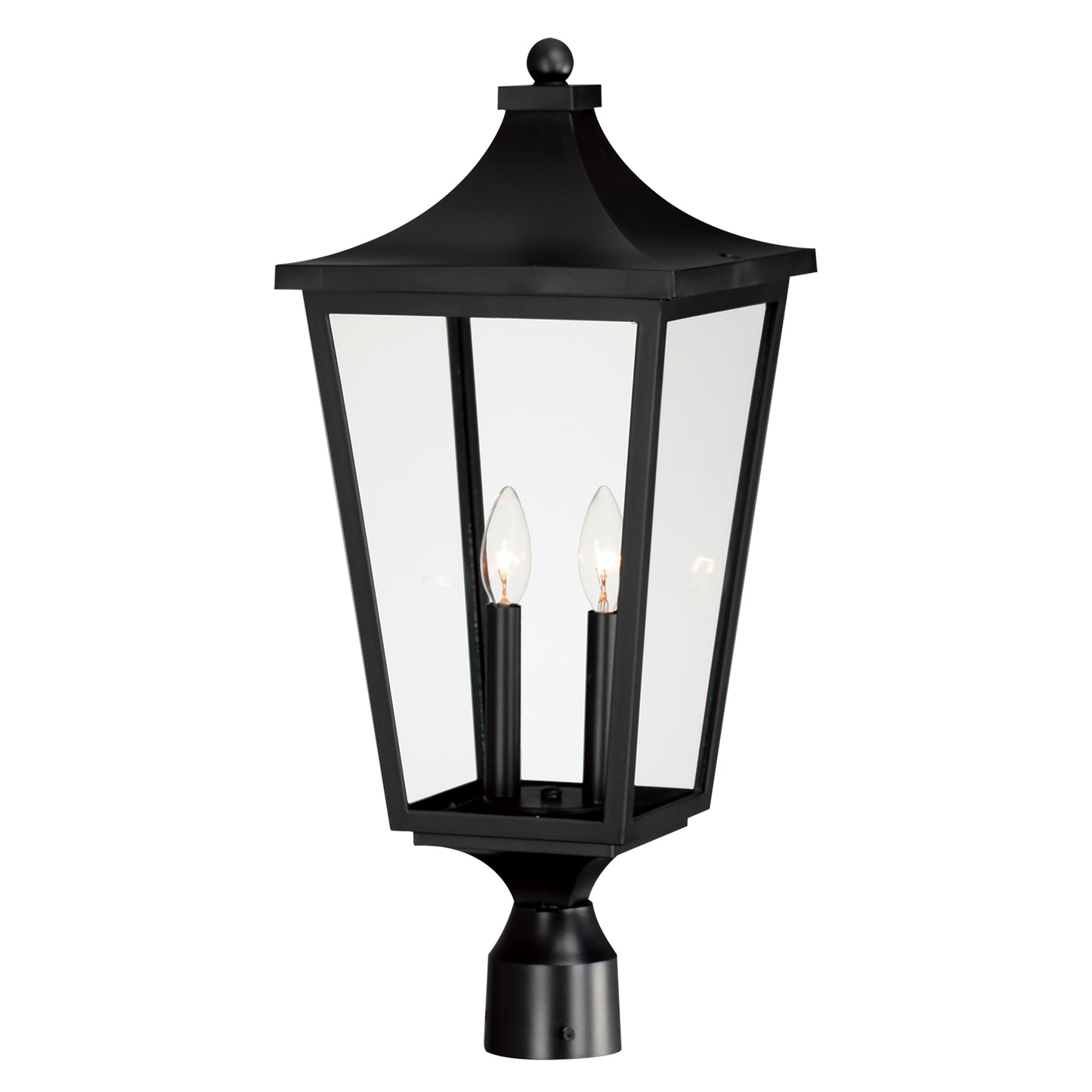 40230CLBK - Sutton Place VX 24" Outdoor Wall Sconce - Black