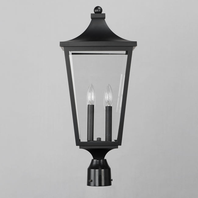 40230CLBK - Sutton Place VX 24" Outdoor Wall Sconce - Black