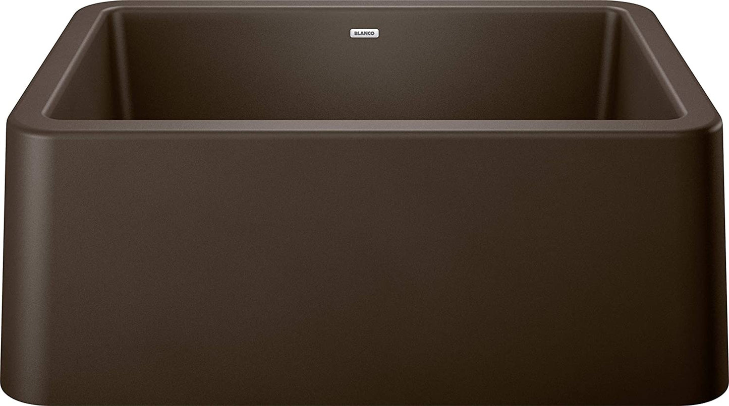Ikon 27" Apron-Front Farmhouse Kitchen Single Bowl - Cafe Brown