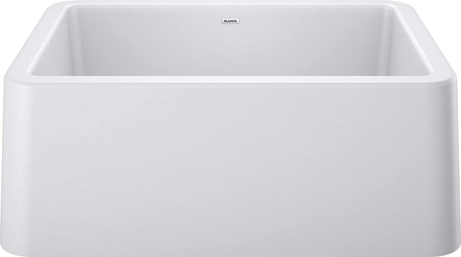 Ikon 27" Apron Front Farmhouse Kitchen Sink Single Bowl - White