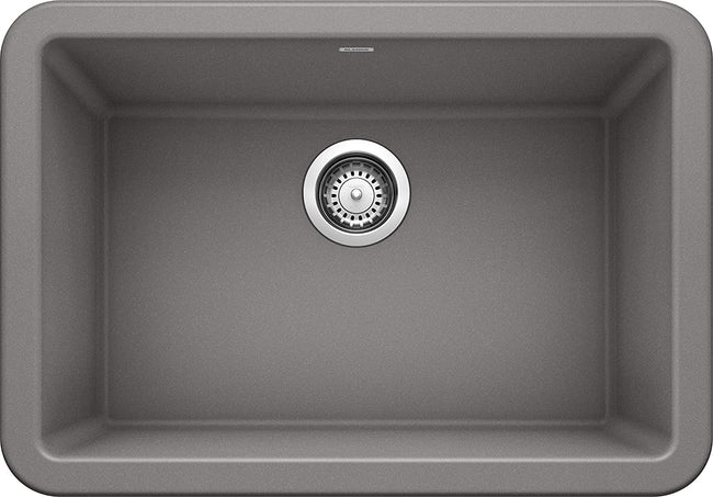 Ikon 27" Apron -Front Farmhouse Kitchen Single Bowl - Metallic Gray