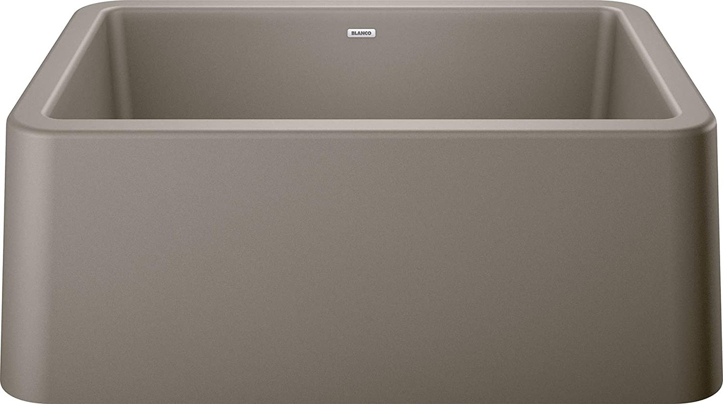 Ikon 27" Apron Front Farmhouse Kitchen Sink Single Bowl - Truffle