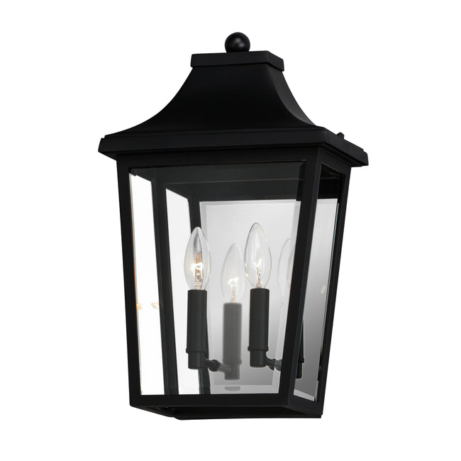 40231CLBK - Sutton Place VX 17" Outdoor Wall Sconce - Black