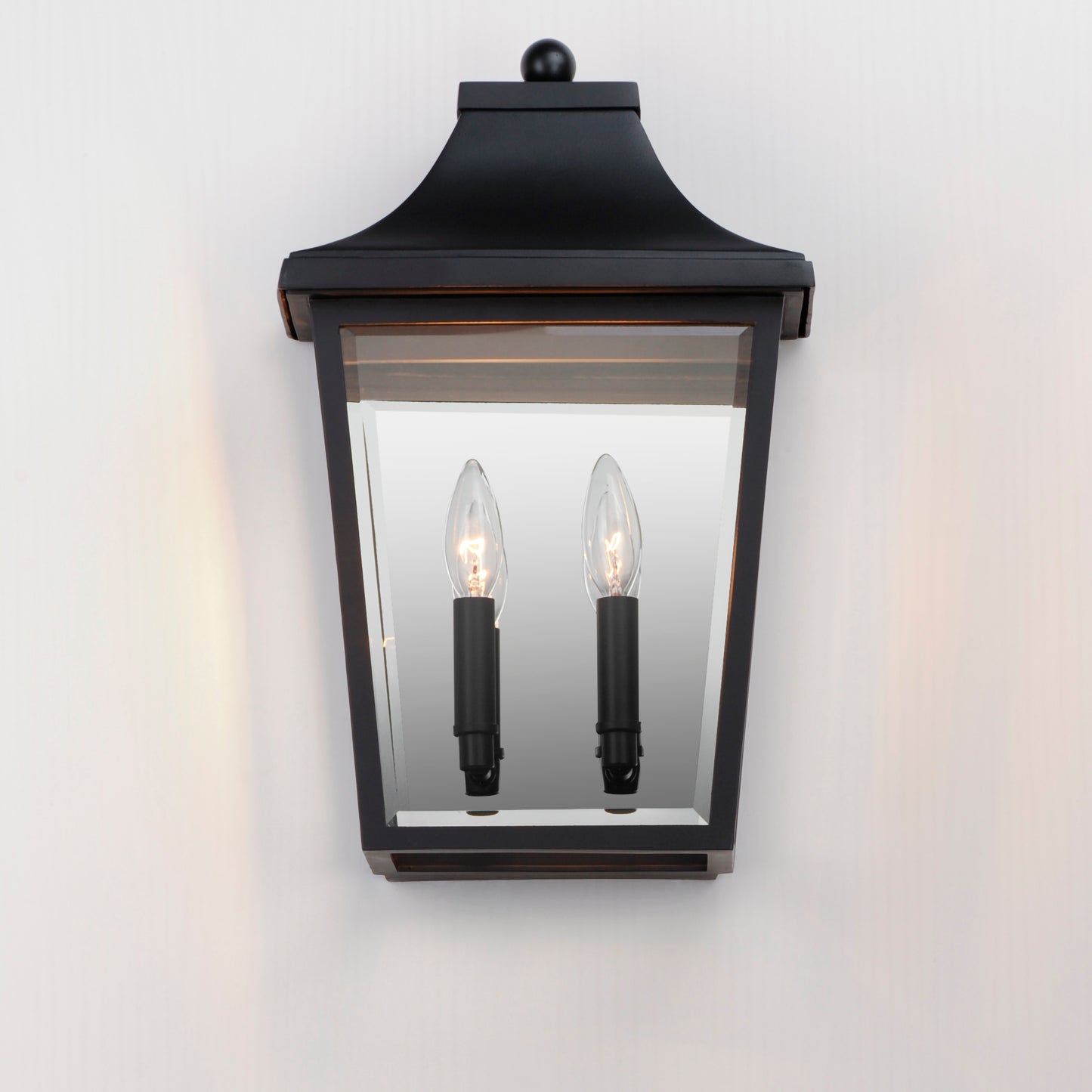 40231CLBK - Sutton Place VX 17" Outdoor Wall Sconce - Black