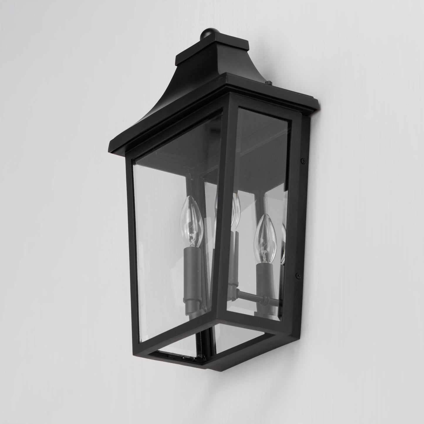 40231CLBK - Sutton Place VX 17" Outdoor Wall Sconce - Black