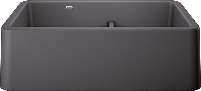 IKON 33" Apron Kitchen Sink Low Divide -Cinder