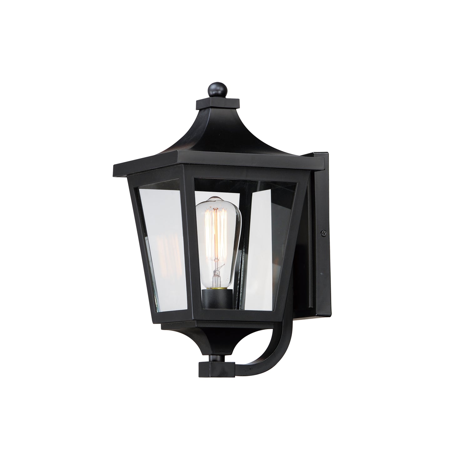 40232CLBK - Sutton Place VX 15" Outdoor Wall Sconce - Black