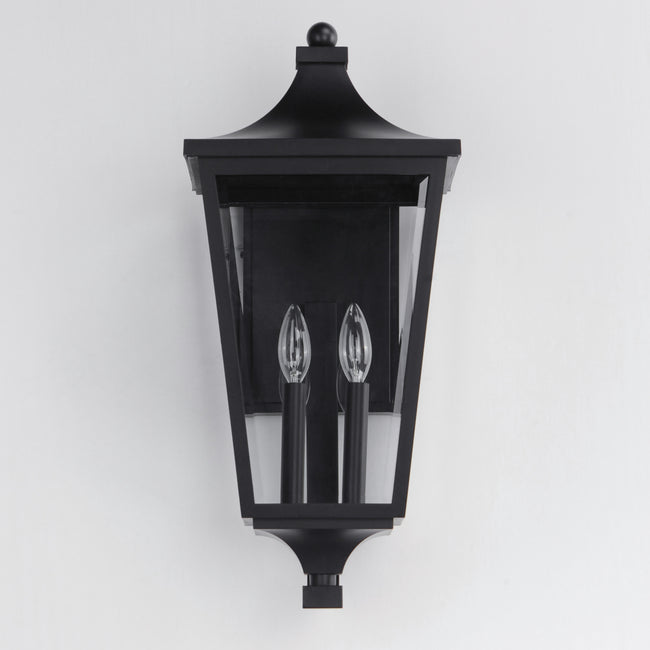 40235CLBK - Sutton Place VX 22" Outdoor Wall Sconce - Black