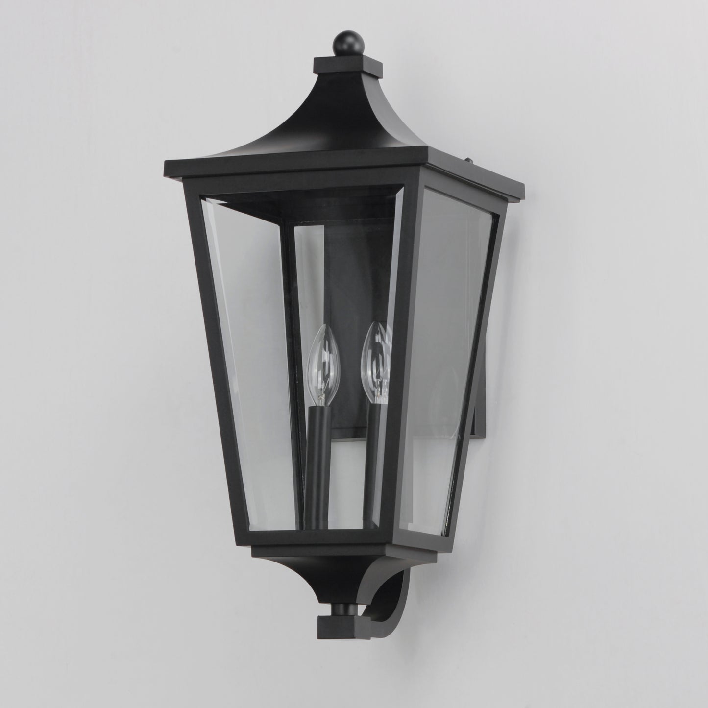 40235CLBK - Sutton Place VX 22" Outdoor Wall Sconce - Black