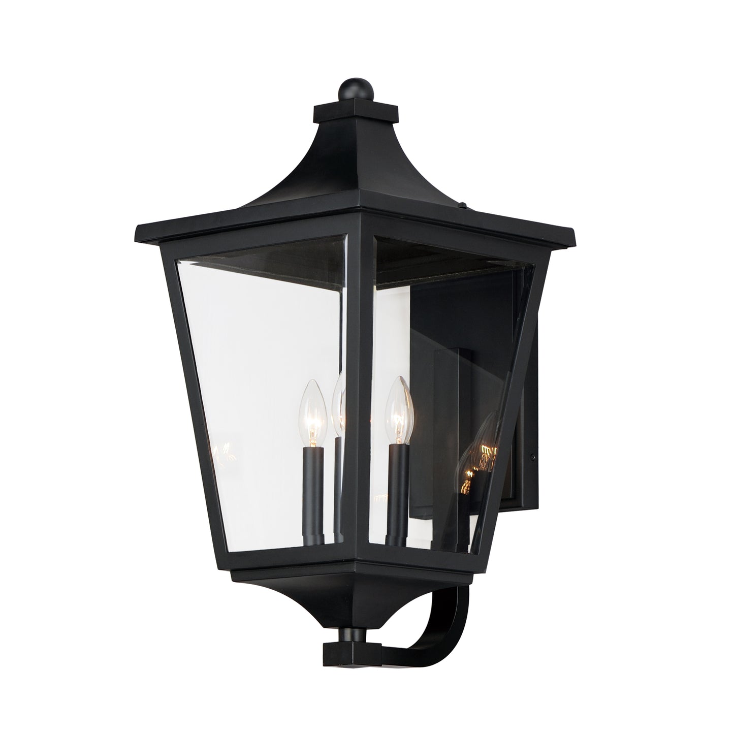 40237CLBK - Sutton Place VX 25" Outdoor Wall Sconce - Black