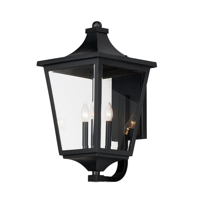 40237CLBK - Sutton Place VX 25" Outdoor Wall Sconce - Black
