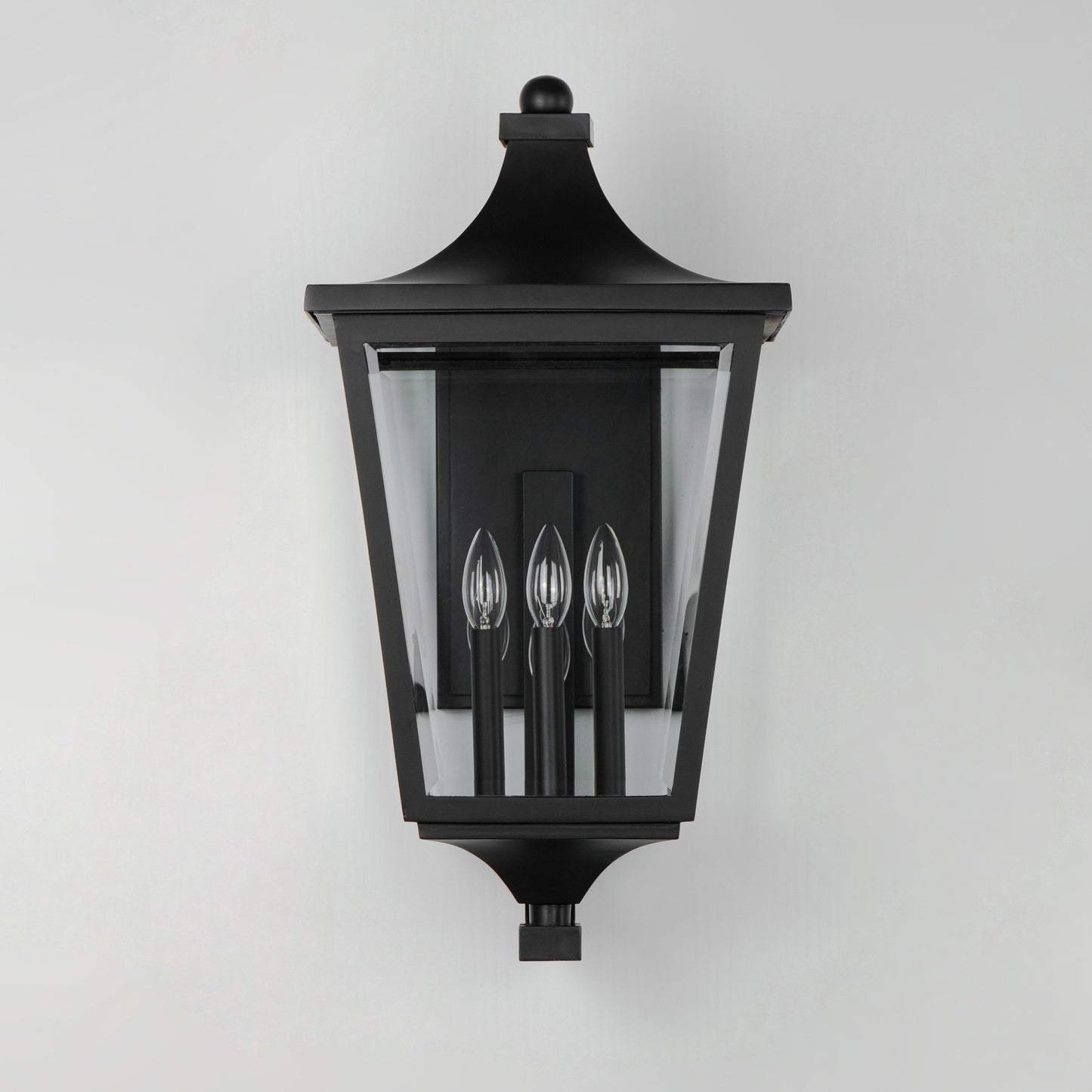 40237CLBK - Sutton Place VX 25" Outdoor Wall Sconce - Black