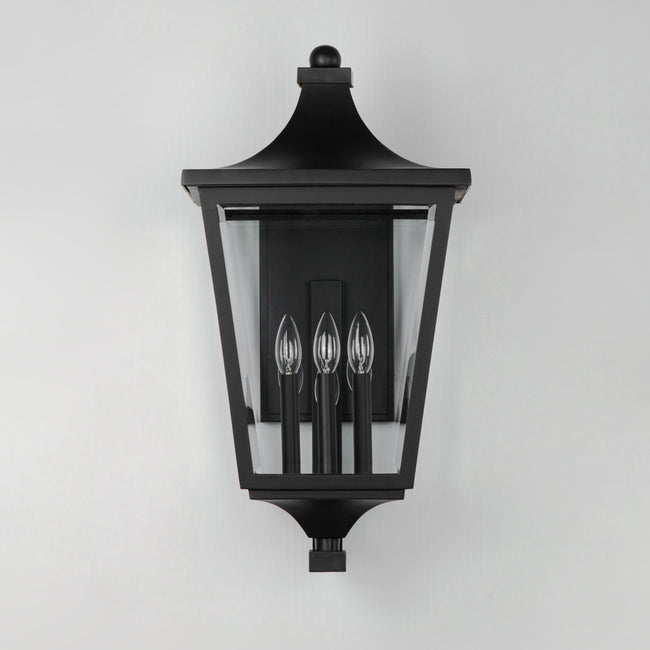 40237CLBK - Sutton Place VX 25" Outdoor Wall Sconce - Black
