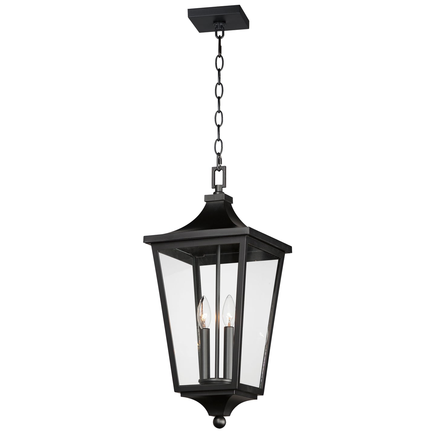 40239CLBK - 2 Light Sutton Place VX 10" Pendant - Black