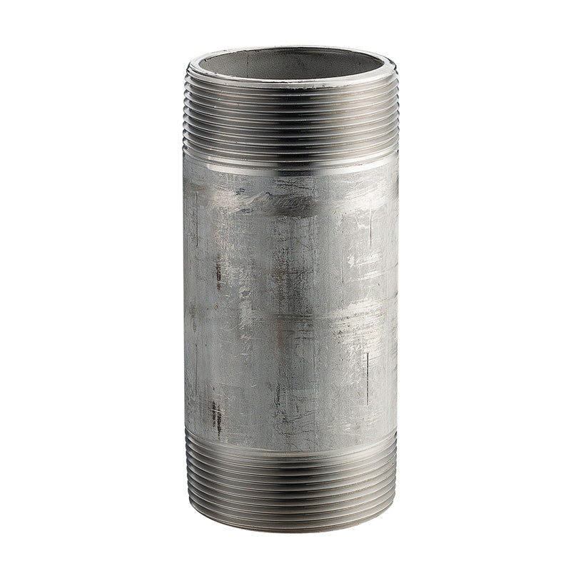 4024-1000 - 1-1/2" x 10" L Threaded Pipe Nipple, 304/304L Stainless Steel Schedule 40