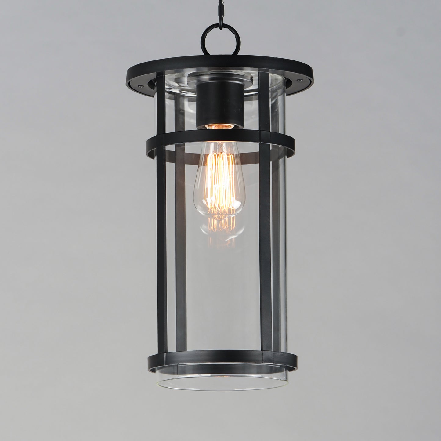 40629CLBK - 1 Light Clyde Vivex 9" Pendant - Black
