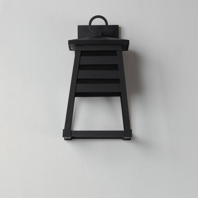 40632BK - Shutters 14" Outdoor Wall Sconce - Black