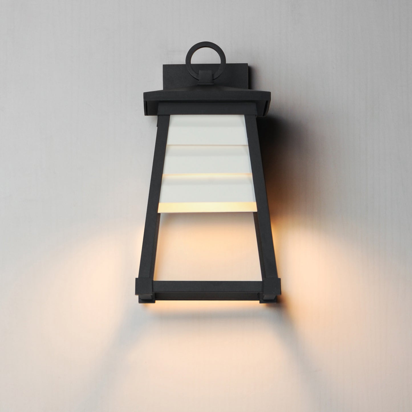 40632WTBK - Shutters 14" Outdoor Wall Sconce - Black