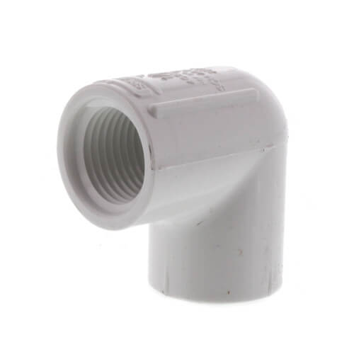 408-005 - 1/2" PVC Sch. 40 90 Degree Threaded Elbow (FIPT)