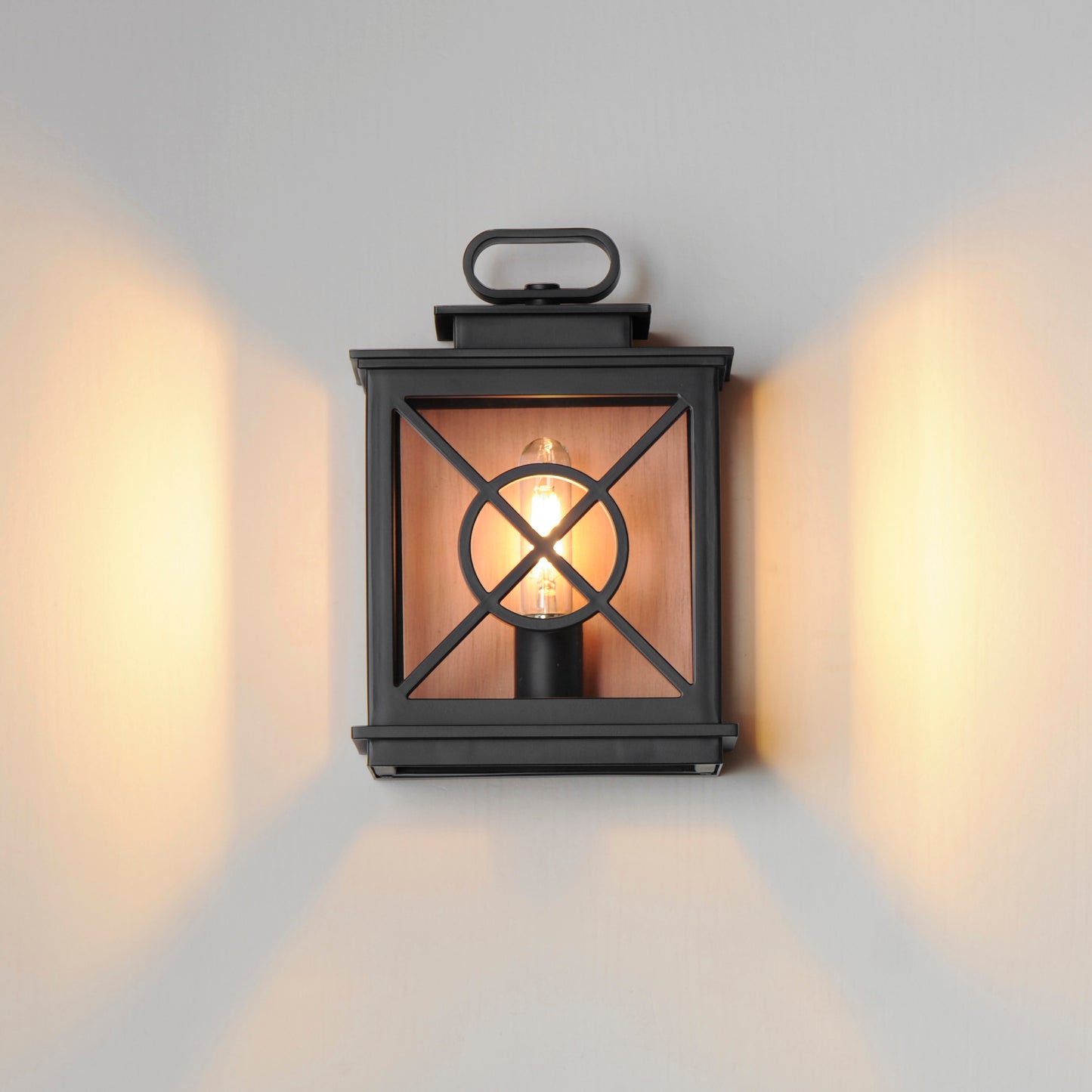 40802CLACPBK - Yorktown VX 12" Outdoor Wall Sconce - Black/Aged Copper