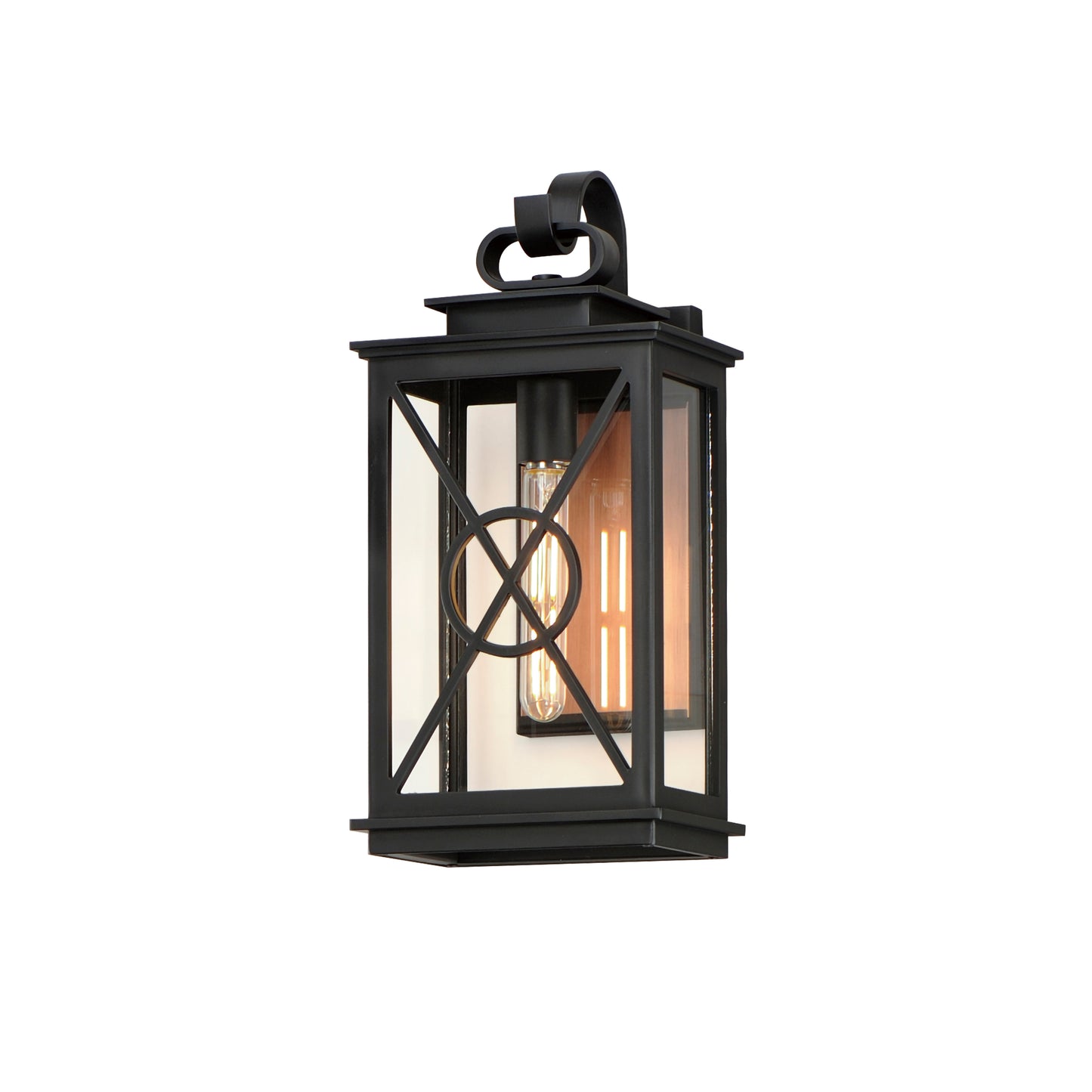 40804CLACPBK - Yorktown VX 18" Outdoor Wall Sconce - Black/Aged Copper