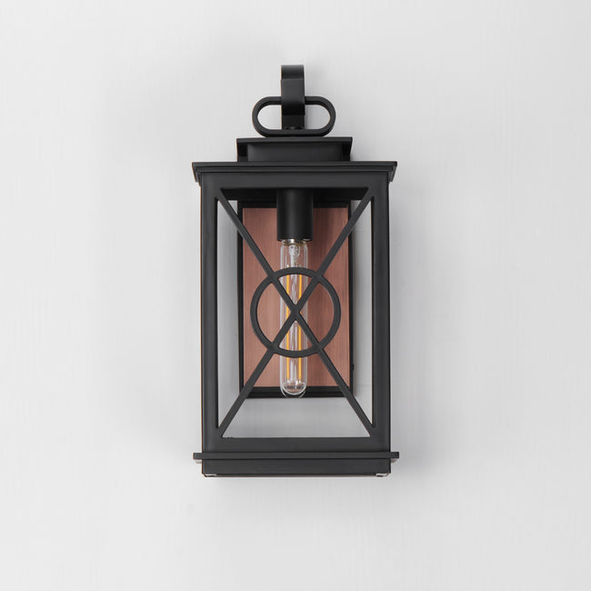 40804CLACPBK - Yorktown VX 18" Outdoor Wall Sconce - Black/Aged Copper
