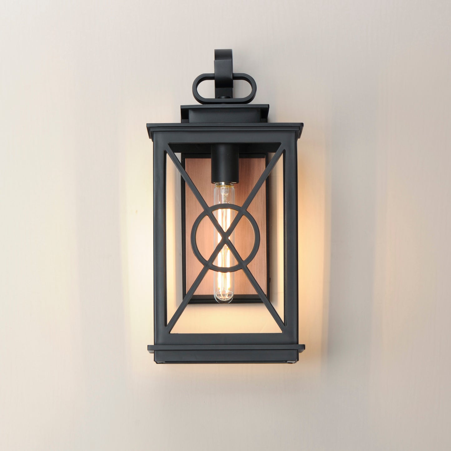 40804CLACPBK - Yorktown VX 18" Outdoor Wall Sconce - Black/Aged Copper