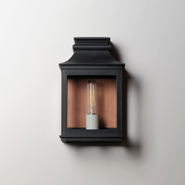 40912CLACPBO - Savannah VX 13" Outdoor Wall Sconce - Antique Copper / Black Oxide