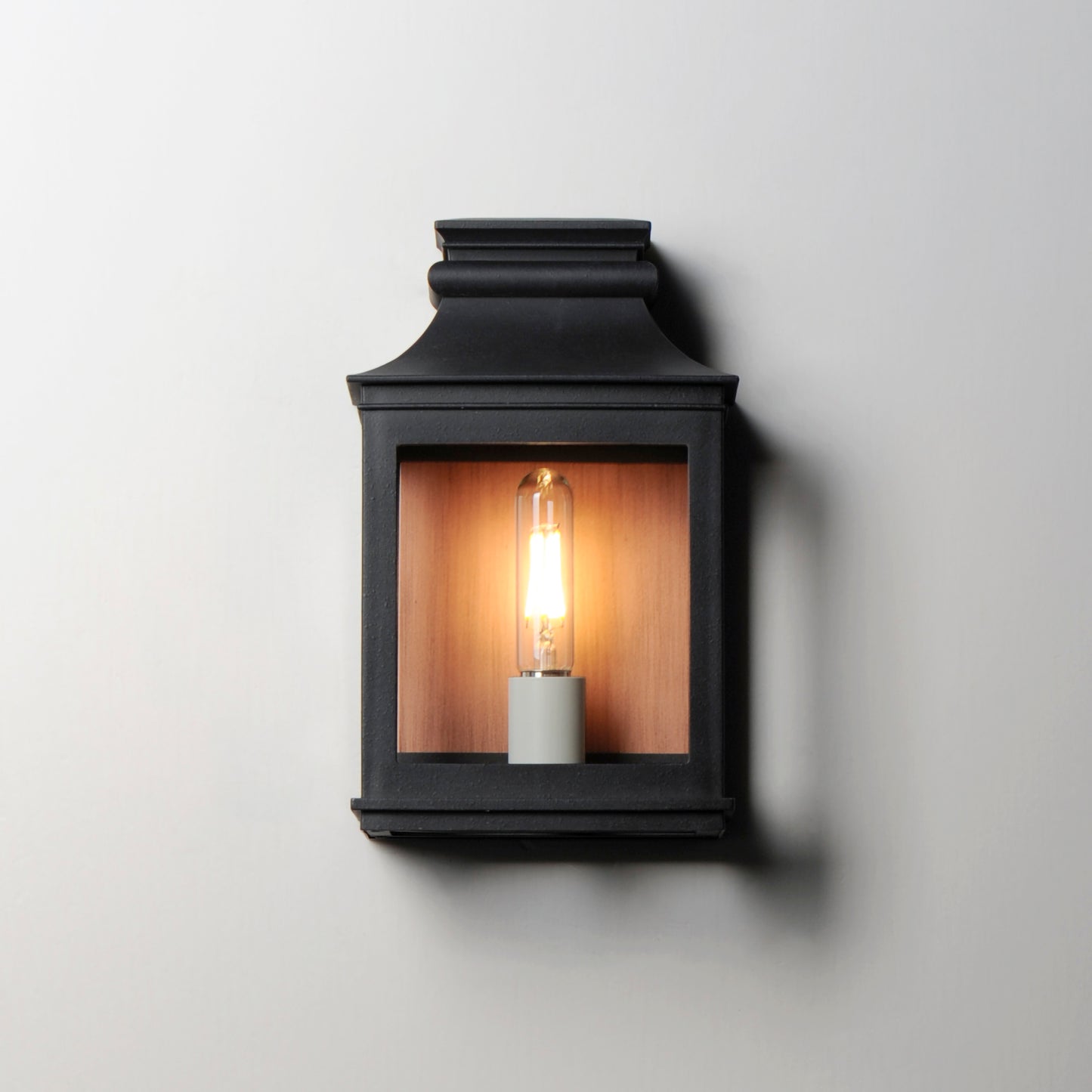 40912CLACPBO - Savannah VX 13" Outdoor Wall Sconce - Antique Copper / Black Oxide