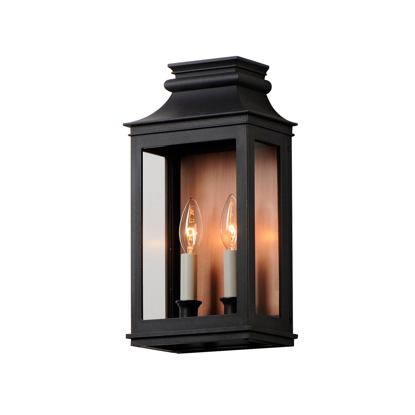 40914CLACPBO - Savannah VX 15" Outdoor Wall Sconce - Antique Copper / Black Oxide