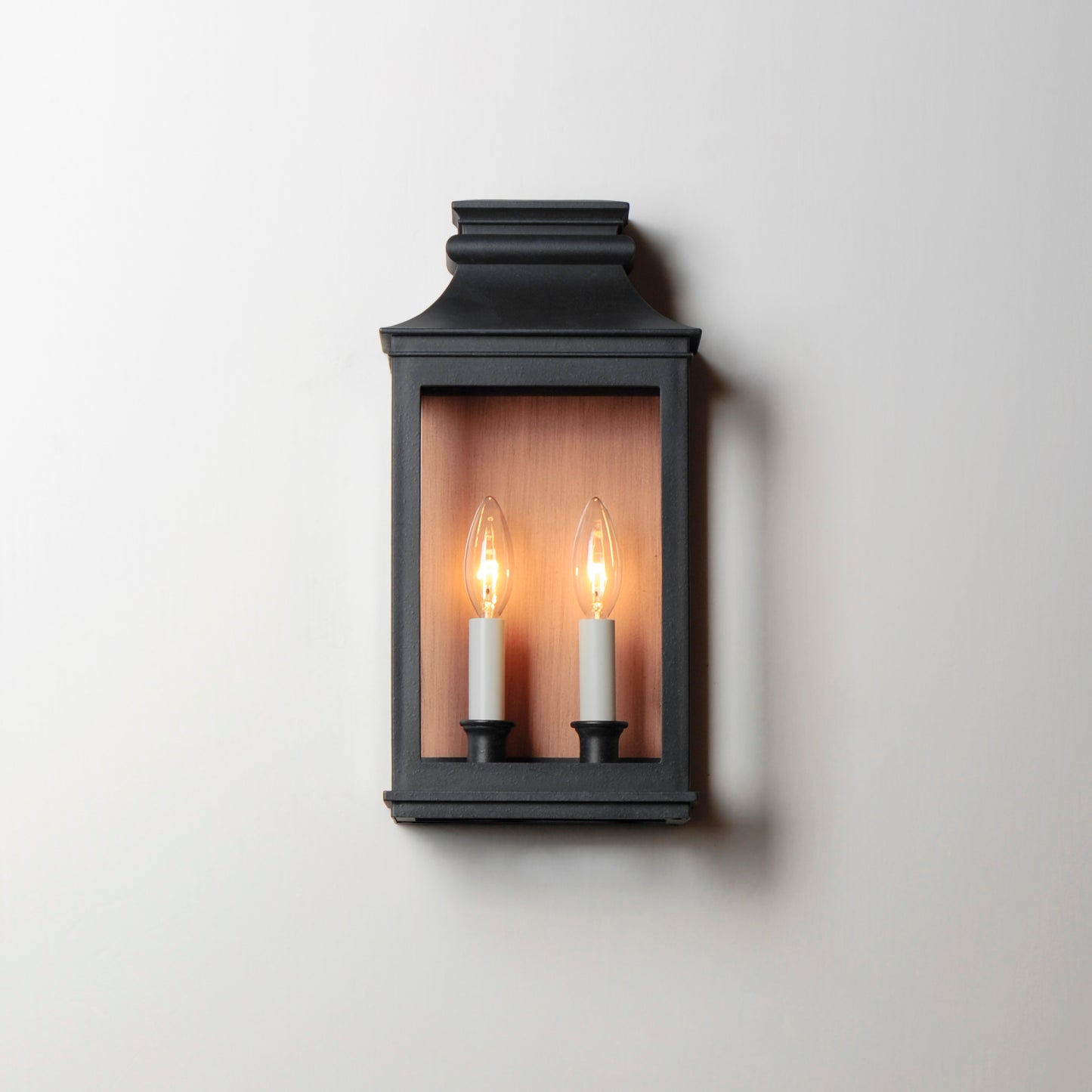 40914CLACPBO - Savannah VX 15" Outdoor Wall Sconce - Antique Copper / Black Oxide