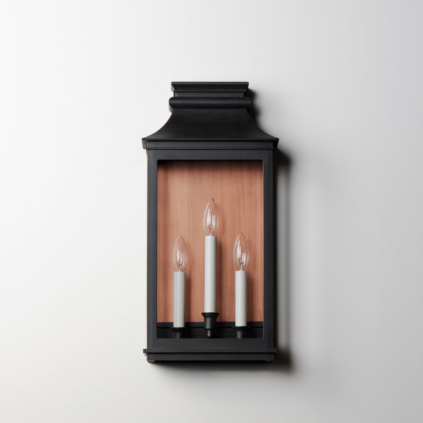 40916CLACPBO - Savannah VX 22" Outdoor Wall Sconce - Antique Copper / Black Oxide