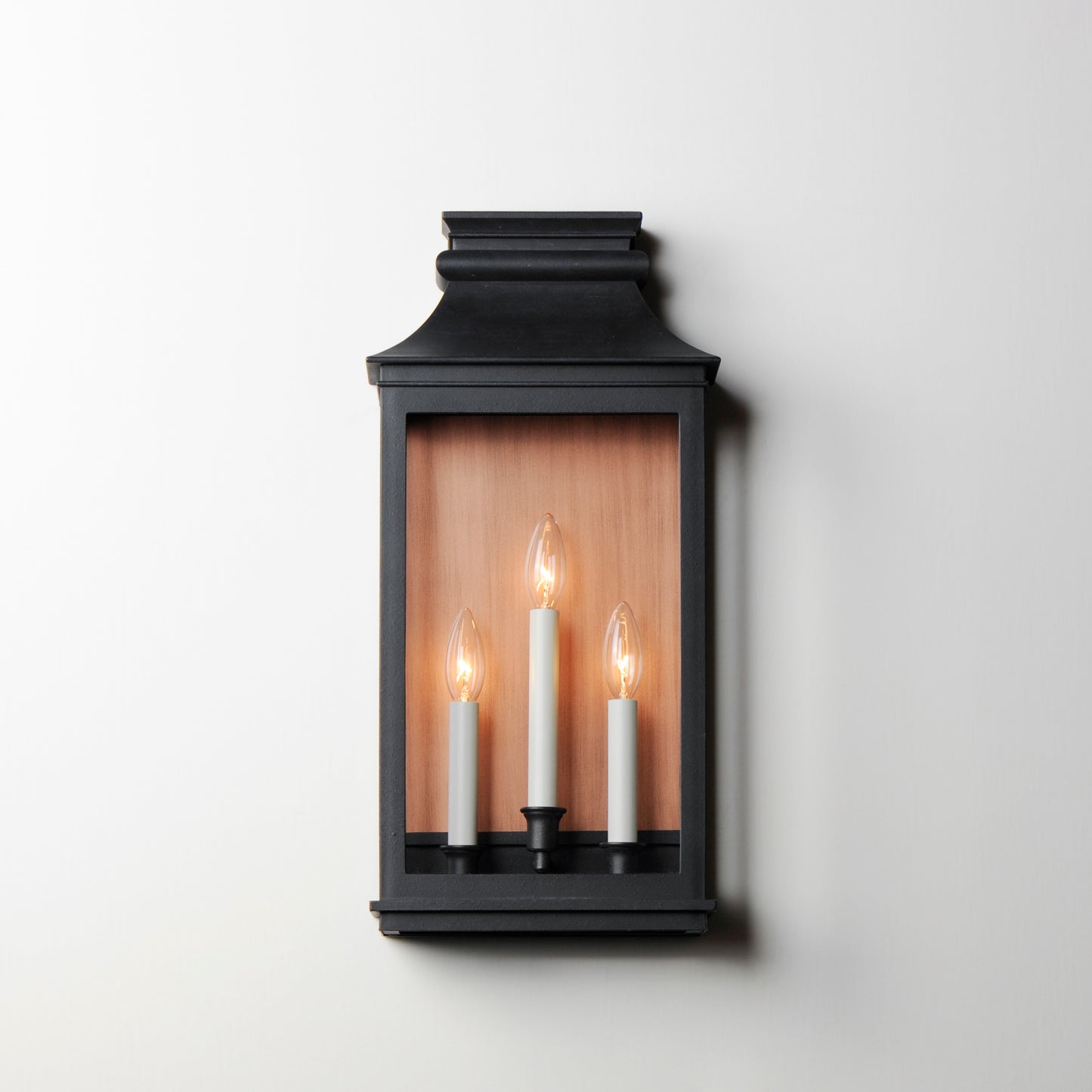 40916CLACPBO - Savannah VX 22" Outdoor Wall Sconce - Antique Copper / Black Oxide