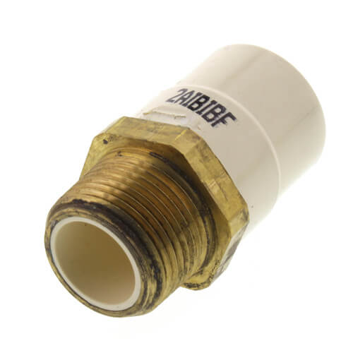Spears 4136-007BR - 3/4" CTS CPVC Male Adapter (Brass MIPT x Socket)