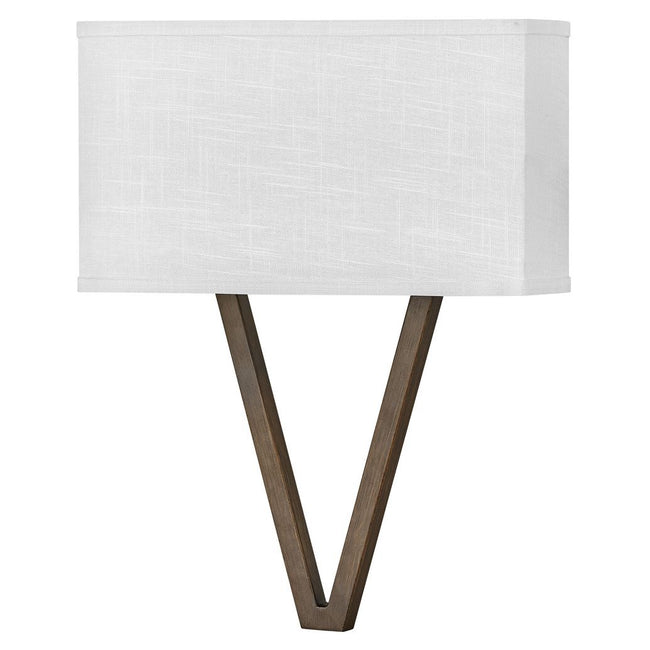 Hinkley 41504WL-Vector 15" Wide LED Two Light Sconce Wall Sconce in Walnut