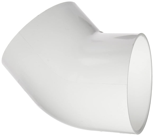 417-010 - 1" PVC Pipe Fitting, 45 Degree Elbow, Schedule 40,  Socket
