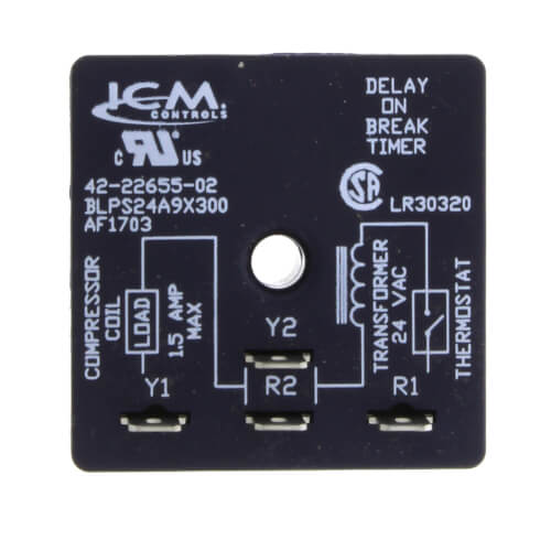 Rheem 42-22655-02 - Time Delay Relay (Delay On Break)