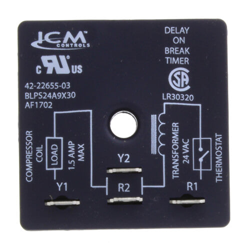 Rheem 42-22655-03 - 30 Second On Delay On Break Relay